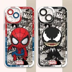 Spider-Man Venom Clear Silicone Bumper Case for iPhone 11 and Up