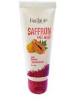 Banjara's Saffron and Papaya Face Wash 100ml - Natural Glow - AdumaKuduma