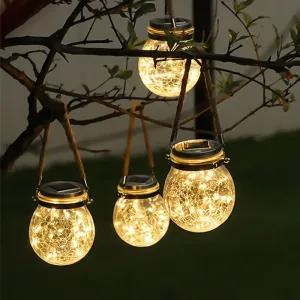 Solar-Powered Waterproof LED Ball Hang Lights