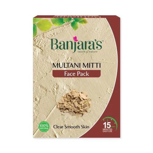 Banjaras Multani Mitti Powder 100g Natural Face Pack for Radiant Skin