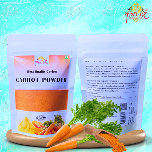 Carrot Powder Daucus Carota: Natural Source of Vitamin A and Antioxidants for Health and Wellness