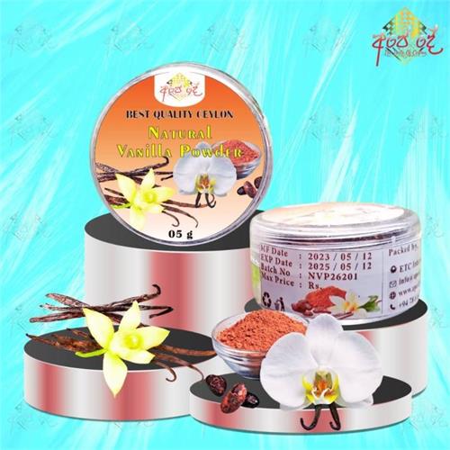 Ceylon Organic Vanilla Beans Powder 5g   Authentic, Nutritious, and Versatile  