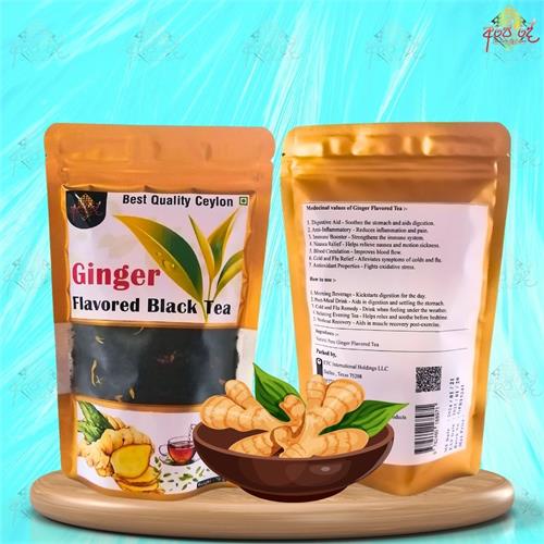 Ginger Flavored Black Tea 70g   Spicy & Invigorating Black Tea Blend