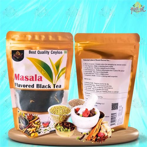 Masala Flavored Black Tea 70g   Spiced & Aromatic Indian Tea Blend