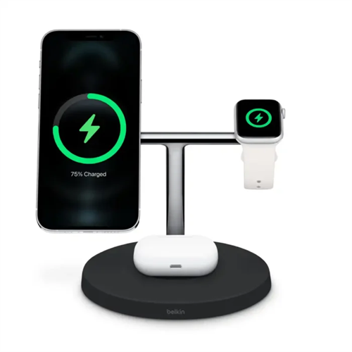 Belkin BOOSTCHARGE PRO 3-in-1 Wireless Charging Stand with MagSafe