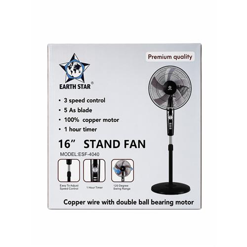 Earthstar 16 Inch Stand Fan - ESF-4040