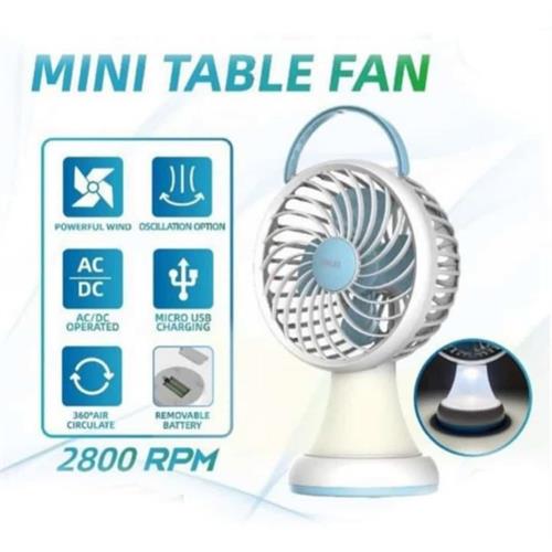 Rechargeable Mini Table Fan (2800 RPM)