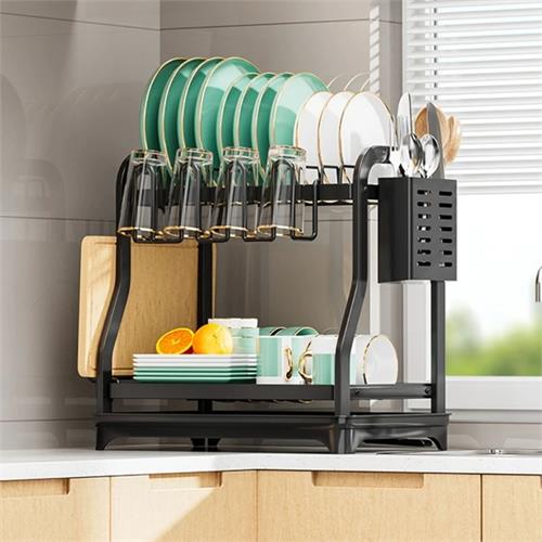 2 Layer Stainless Steel Dish Rack MZY-1028