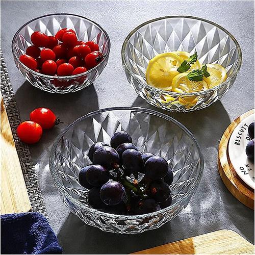 2 Pcs Glass Bowl Set