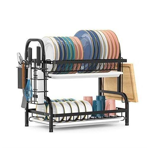 2 Tier Stainless Steel Dish Drying Rack