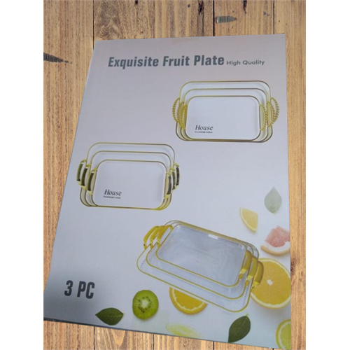 3 Pcs Fruit Plate