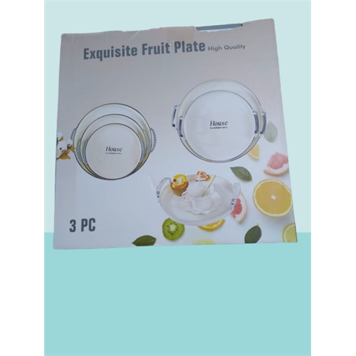 3 Pcs Fruit Plate (Round)