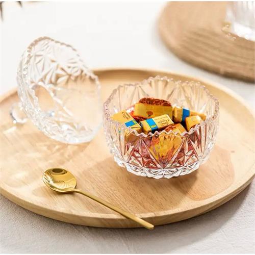 3 Pcs Glass Candy Jar