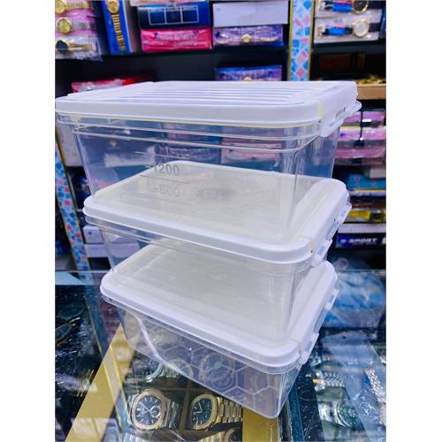 3 Pcs Sealed Crisper Storage Box