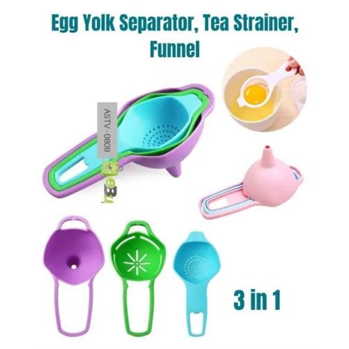 3 Pcs Spoon Funnels Set