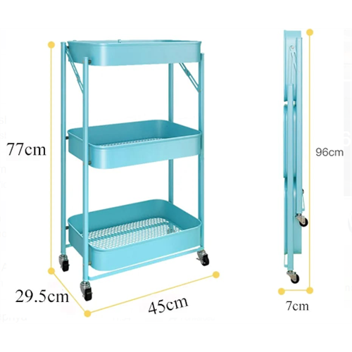 3 Tier Foldable Kitchen Storage Rack