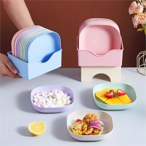 10 Pcs Plastic Serving Plates