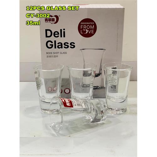 12 Pcs Deli bode Shot Glass Set 35ml - CY-3002