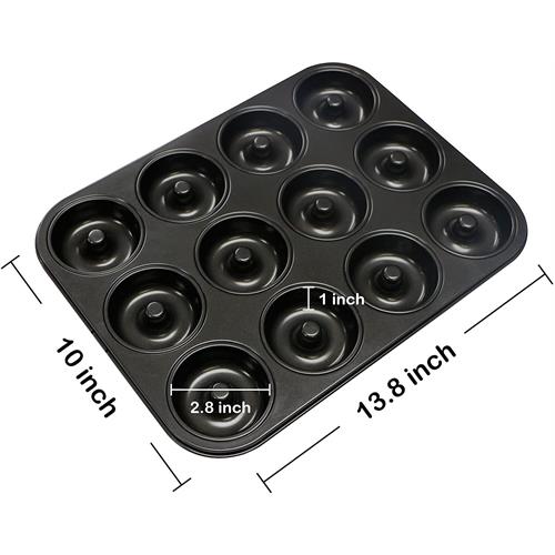 12 Pcs Donut Baking Tray