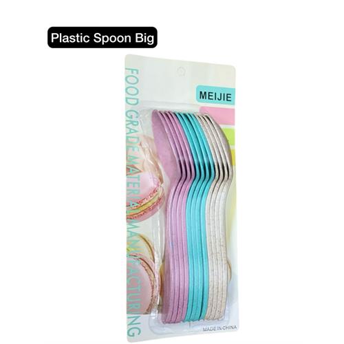 12 Pcs Plastic Colors Spoon Set