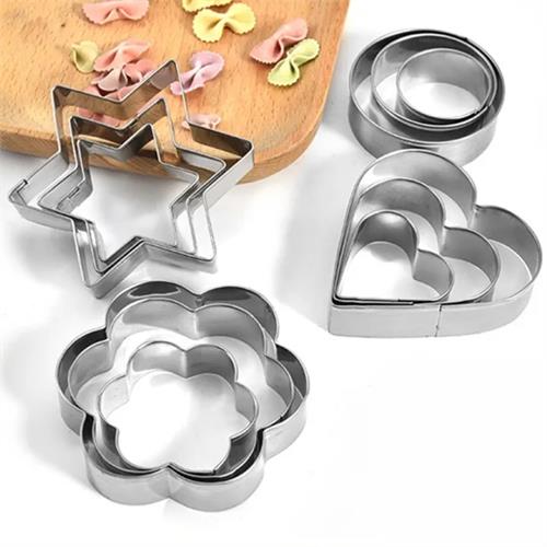 12 Pcs Stainless Steel Cookie Cutter