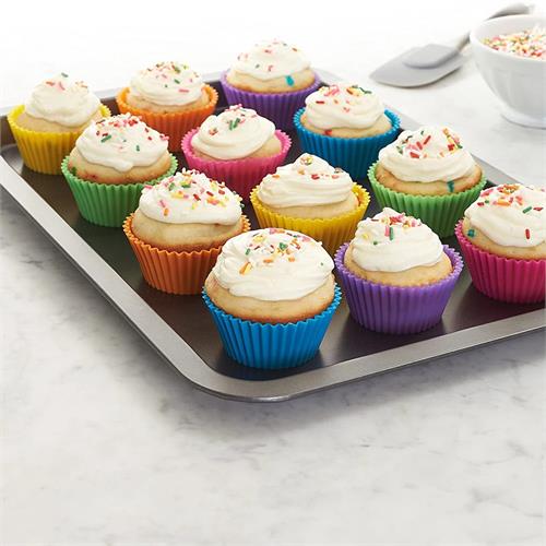 24 Pcs Silicone CupCake Mold