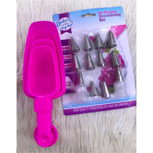 4 Pcs Measuring Cup With 12 Nozzles set