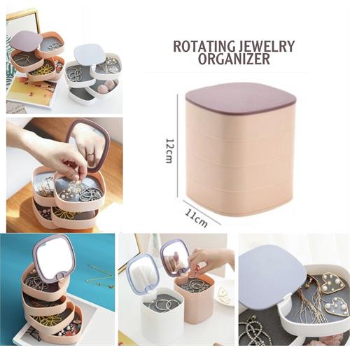 4 Pcs Rotating Jewellery Box