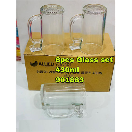 6 Pcs Allied Glass Set 430ml 901883