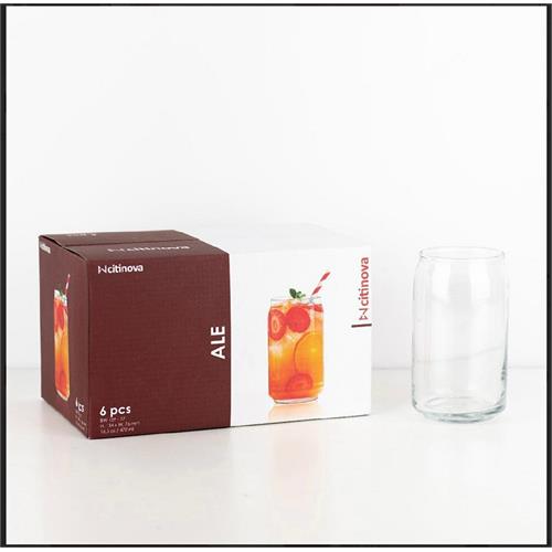 6 Pcs Citinova Ale Glass Set - 470ml