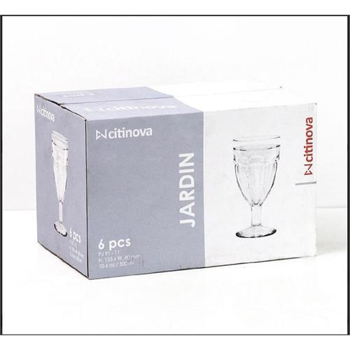 6 Pcs Citinova Jardin Glass Set - 300ml
