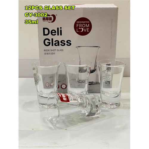 6 Pcs Deli bode Shot Glass Set 35ml CY-3002