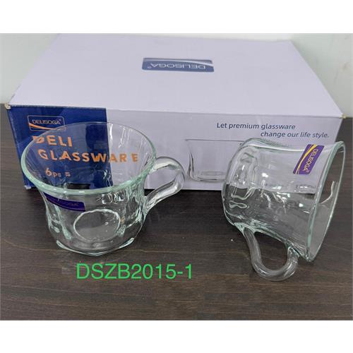 6 Pcs Delisoga O Design Glass Mug - DSZB2015-1