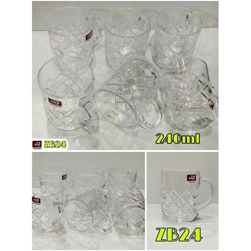 6 Pcs Glass Mug - ZB24