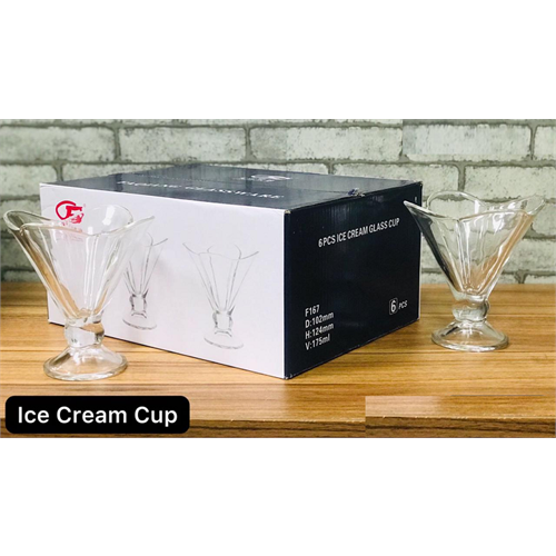 6 Pcs Ice Cream Cup Set F167