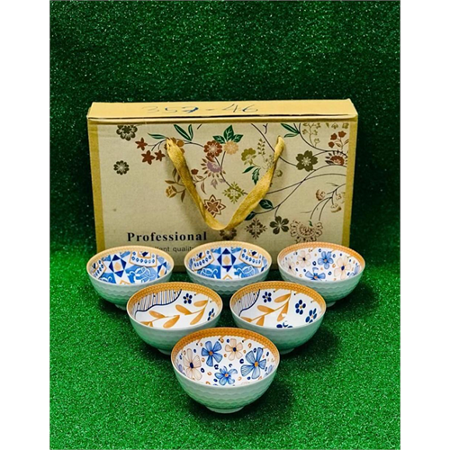 6 Pcs Japanese Style Bowl Set