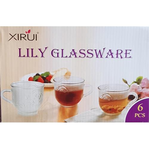 6 Pcs Lily Glassware Set