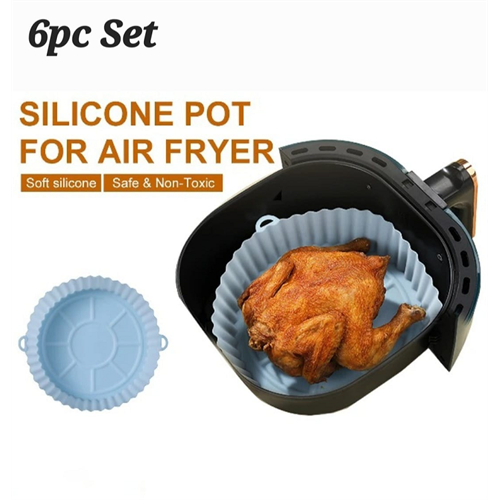 6 Pcs Silicone Pot Air Fryer