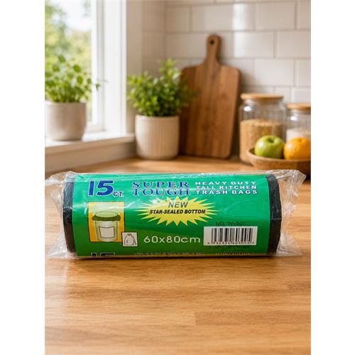 Garbage Bag Roll - 15 bags - 60x80cm