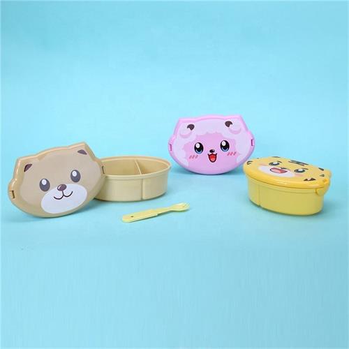 Oval Shape 500ml Plastic Lunch Box