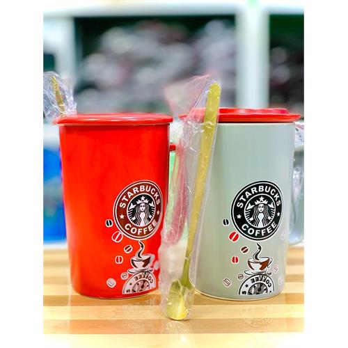 Starbucks Ceramic Coffee Mug With Lid