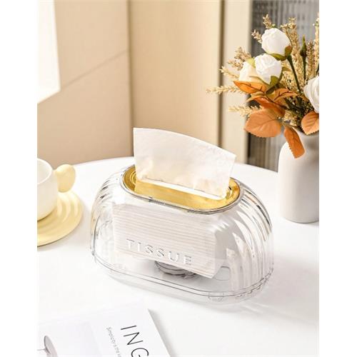 Transparent Oval Shape Tissue Box