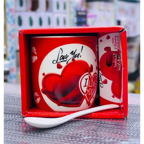 Love & Coffee Design Tea Mug Gift Set