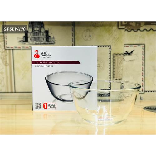 Red Cherry Glass Bowl GPSLW170 - 1000ml