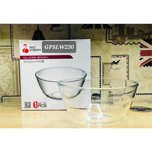 Red Cherry Glass Bowl GPSLW230 - 2500ml