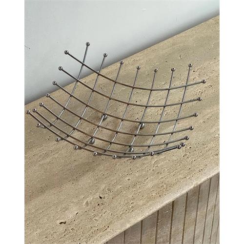 Vintage Chrome Fruit Basket