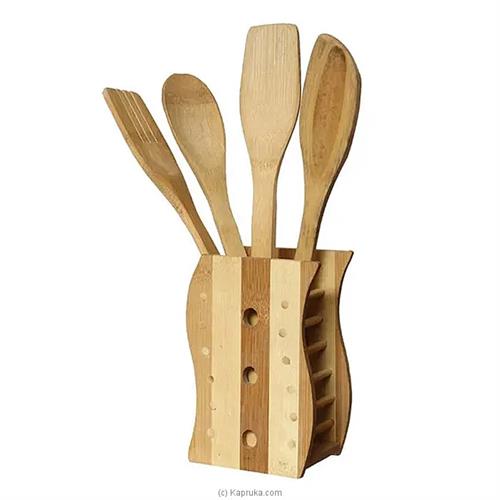 Wooden Spoon With Holder