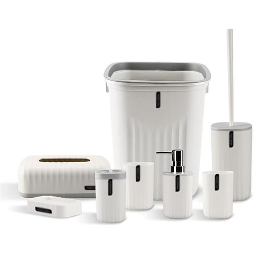 8 Pcs Bathroom Accessories Set
