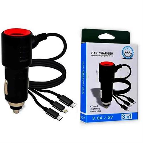 3 In 1 Universal Car Charger