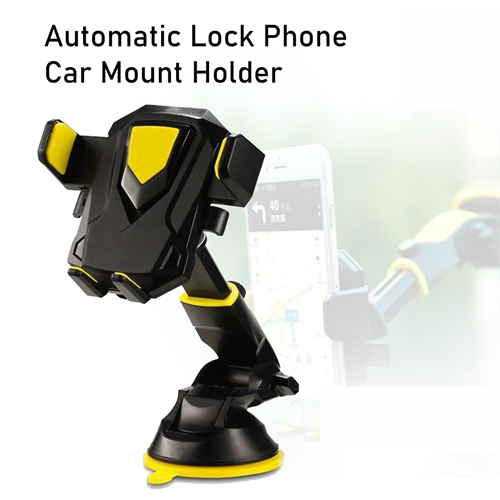 Automatic Lock Phone Car Mount Holder